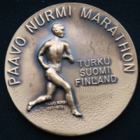 Спортивная медаль Марафон  1998 год Финляндия.
