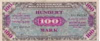 100 марок 1944 год Американская оккупационная зона