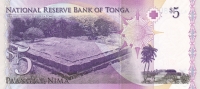 5 паанга 2008 года Тонга