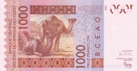 1000 франков 2003 год  Сенегал