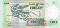 20 песо 2020 год Уругвай