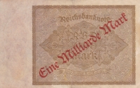 1 миллиард марок 1922 год Веймарская Республика