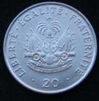 20 сантимов 1995 год Гаити
