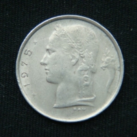 1 франк 1975 год Бельгия