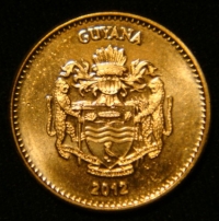 1 цент 2012 год Гайана