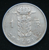 1 франк 1967 год Бельгия