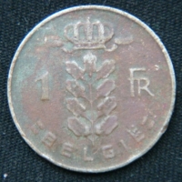 1 франк 1969 год Бельгия
