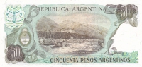 50 песо 1983 год Аргентина