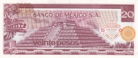 20 песо 1973 год Мексика