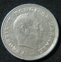 1 крона 1969 год Дания