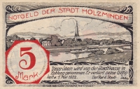 Нотгельд 5 марок 1922 год Германия