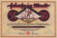 Нотгельд 50 марок 1922 год Германия