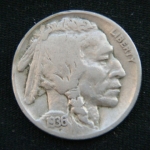 5 центов 1936 год США Buffalo Nickel