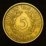 5 марок 1931 года Финляндия