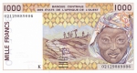 1000 франков   Сенегал 1991-2003 год