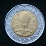500 лир 1996 год Сан-Марино