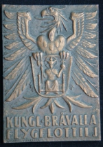 Плакета Королевская воздушная флотилия Бравалла ВВС Швеции - истребительно-разведывательная авиагруппа