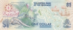 1 Доллар 1992 год Багамы 	Памятный выпуск