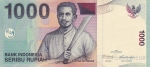 1000 рупий 2011 года Индонезия