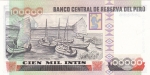 100000 инти 1989 год Перу