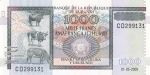 1000 франков 2009 год Бурунди