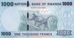 1000 франков 2015 года Руанда
