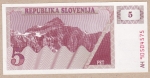 5 толаров 1990 года Словения
