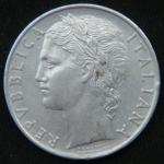 100 лир 1961 год Италия