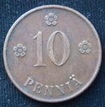 10 пенни 1919 год Финляндия