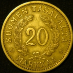 20 марок 1935 год  Финляндия
