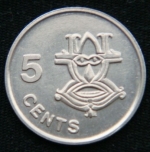 5 центов 1996 год Соломоновы Острова