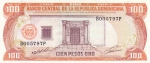100 песо 1991 год Доминиканская республика