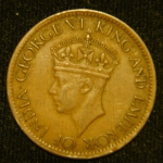 1 цент 1942 год Цейлон