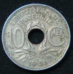 10 сантимов 1936 год Франция