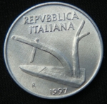 10 лир 1997 год Италия