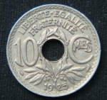10 сантимов 1925 год