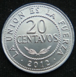 20 сентаво 2012 год Боливия
