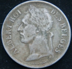 1 франк 1927 год Бельгийское Конго