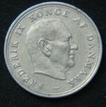 1 крона 1963 год Дания