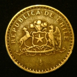 100 песо 1995 год Чили