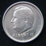 1 франк 1994 год Бельгия