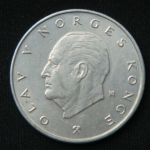 5 крон 1977 год  Норвегия