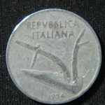 10 лир 1954 год Италия