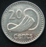 20 центов 1999 год ФИДЖИ