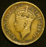 10 центов 1948 год Гонконг