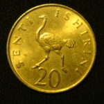 20 центов 1982 год Танзания