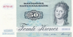 50 крон 1972 год Дания
