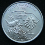 25 центов 2000 год Квотер штата Южная Каролина