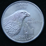 25 центов 2007 год Квотер штата Айдахо