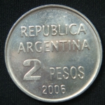2 песо 2006 год Аргентина Защита прав человека